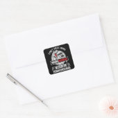 Grappig Mama Dinosaur Cadeau Mamasaurus Moeder Cad Vierkante Sticker (Envelop)