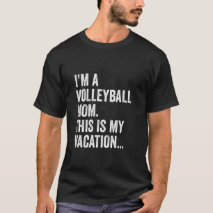 Grappig mama Gezegde Ik ben een volleybal mama Dit T-shirt
