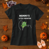 Grappig Mama Little Monster Peekaboo Zwanger T-shirt