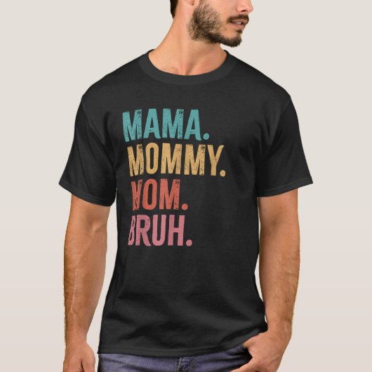 Grappig Mama mama borstel Moederdag T-shirt (Voorkant)