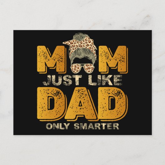 Grappig mama net als papa alleen slimmer briefkaart (Voorkant)