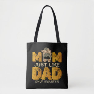 Grappig mama net als papa alleen slimmer  tote bag