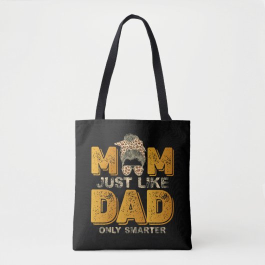 Grappig mama net als papa alleen slimmer  tote bag (Voorkant)