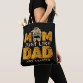 Grappig mama net als papa alleen slimmer  tote bag (Dichtbij)