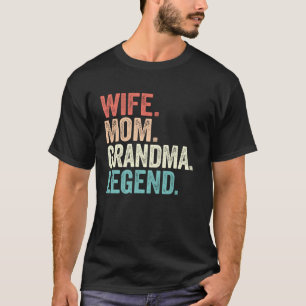 Grappig Mama Vrouw Oma Legende Retro Cool T-shirt