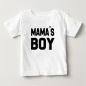 Grappig Mama's Boy, baby boy shirt (Voorkant)