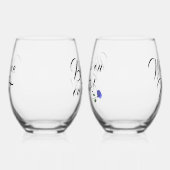 Grappig  "Mama's on Break" Wijnglas Zonder Voet (Links)