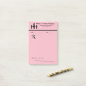 Grappig mam's familiepraktijkrecept post-it® notes (Op bureau)