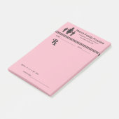 Grappig mam's familiepraktijkrecept post-it® notes (Schuin)