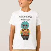 Grappig mam's kleine monster jongen's T-shirt (Voorkant)