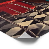 Grappig Man en Beer bij Retro Diner Poster (Hoek)