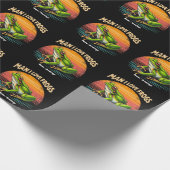Grappig Man I Love Frogs Retro Frog Lovers Schatti Cadeaupapier (Hoek)