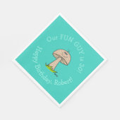 Grappig Man of Boy Fun Guy Verjaardagsfeestpapier Servet (Hoek)