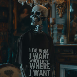 Grappig man shirt Ik doe wat ik wil als ik wil