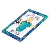 Grappig Man Verrekijker Cartoon voor Hem Cruise Do Magneet (Linkerzijde)