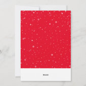 Grappig 'Manic Kerstmis'-foto Feestdagenkaart (Achterkant)