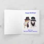  grappig mannelijk familielid kaart (Binnen)