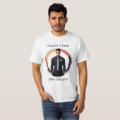 Grappig Mannelijk ontwerp T-shirt (Voorkant volledig)