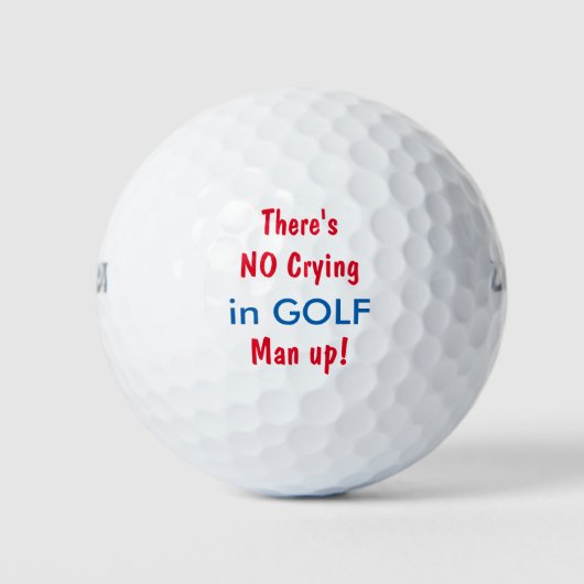 Grappig mannelijk thema golfballen (Voorkant)