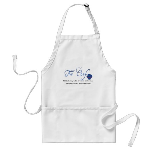 Grappig: Mannen Cooking Apron Standaard Schort (Voorkant)