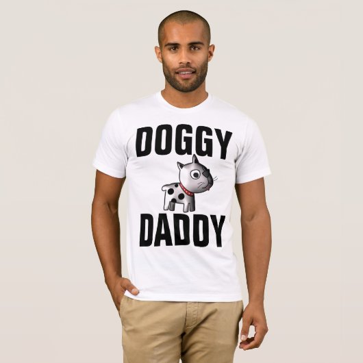 Grappig Mannen DOG DAD T-shirts, T-shirt (Voorkant volledig)