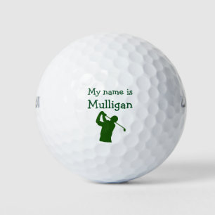 Grappig Mannen Golfballen
