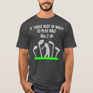 Grappig Mannen jongens Golf Gift die een hoop ball T-shirt