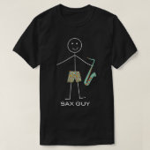 Grappig Mannen Saxophone Design, Boy Music Gifts T T-shirt (Design voorkant)