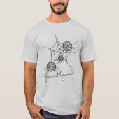 Grappig mannen T-shirt met een afbeelding (Voorkant)