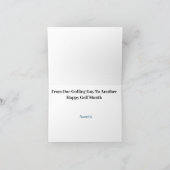 Grappig Mannen Wenskaart Kaart (Binnen)