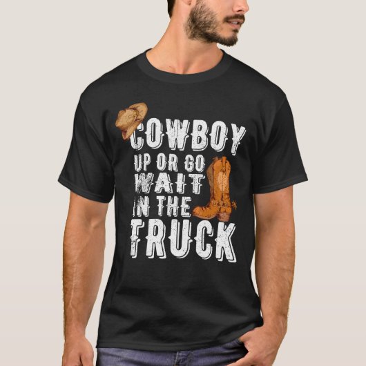 Grappig Mannen Westernste T-shirt (Voorkant)