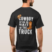 Grappig Mannen Westernste T-shirt (Achterkant)