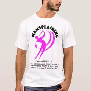 Grappig MANSPLAINING Golf T-shirt