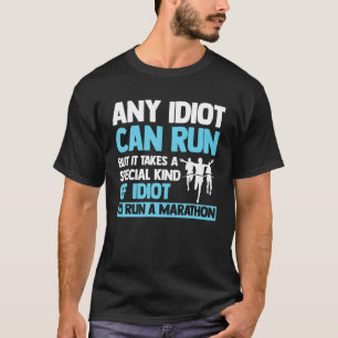Grappig marathonkunst voor mannen marathonloopbaan t-shirt