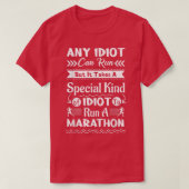 Grappig marathonkunst voor mannen marathonloopbaan t-shirt (Design voorkant)