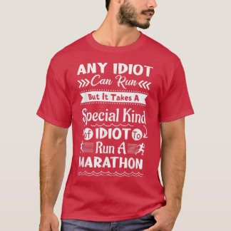 Grappig marathonkunst voor mannen marathonloopbaan t-shirt