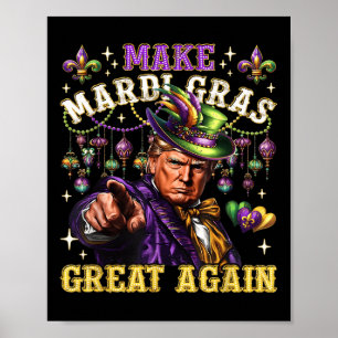 Grappig Mardi Gras Donald Trump Mardi Gras Amerika Poster