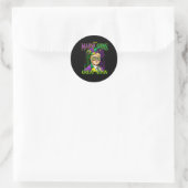 Grappig Mardi Gras Donald Trump Mardi Gras Amerika Ronde Sticker (Tas)