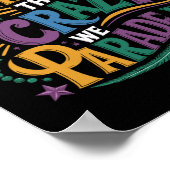 Grappig Mardi Gras, we verbergen de gekke parade n Poster (Hoek)