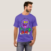 grappig marionettenmonster, t-shirt (Voorkant volledig)