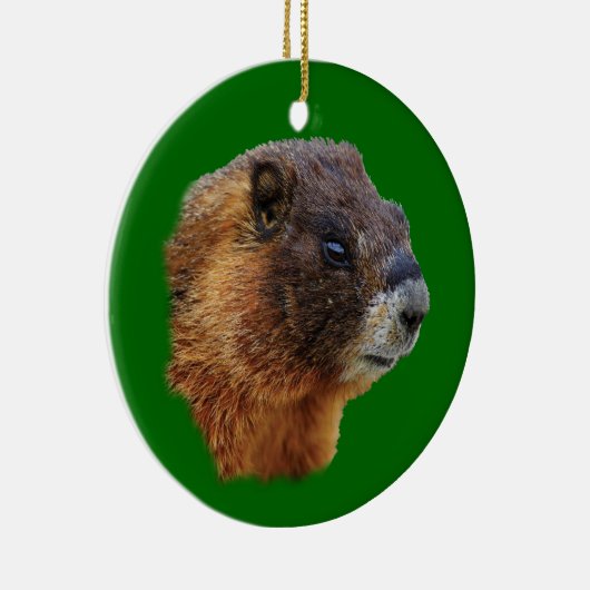 grappig marmot keramisch ornament (Rechts)