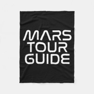 Grappig Mars verjaardagscadeau heren dames grap qu Fleece Deken
