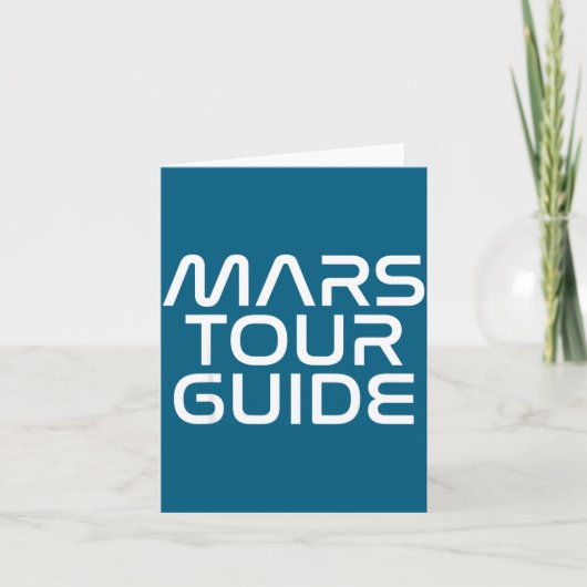 Grappig Mars verjaardagscadeau heren dames grap qu Kaart (Voorkant)