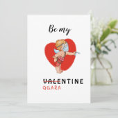 grappig masker met 2021 hart is mijn valentijn feestdagenkaart (Staand voorkant)