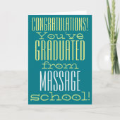 Grappig Massage School Afstuderen Gefeliciteerd Kaart (Voorkant)