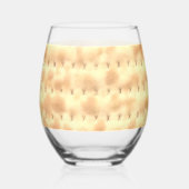 Grappig Matzo Pascha 4Yael Wijnglas Zonder Voet (Voorkant)