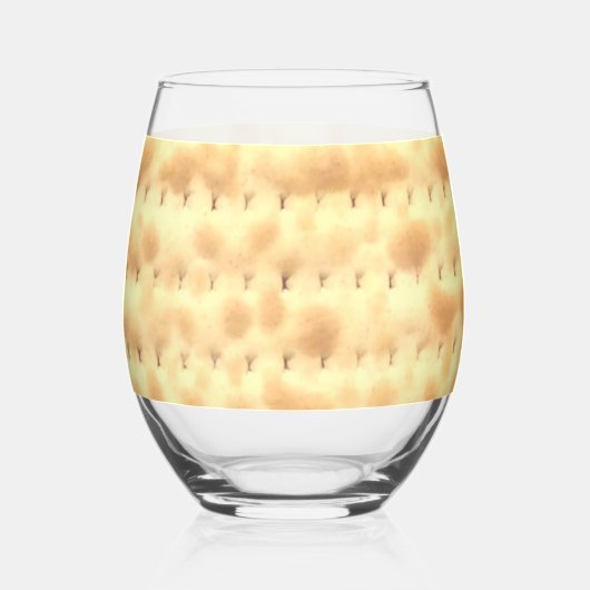 Grappig Matzo Pascha 4Yael Wijnglas Zonder Voet (Achterkant)