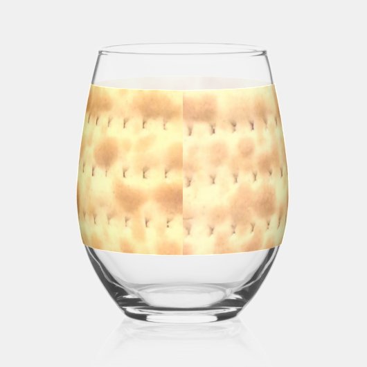 Grappig Matzo Pascha 4Yael Wijnglas Zonder Voet (Rechts)