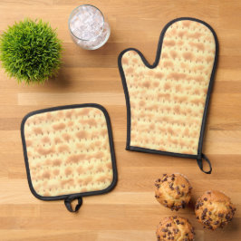 Grappig Matzo Pascha Chanoeka 4Sarah Ovenwant & Pannenlap Set