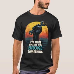 Grappig Mechanic Quote T-shirt – Retro